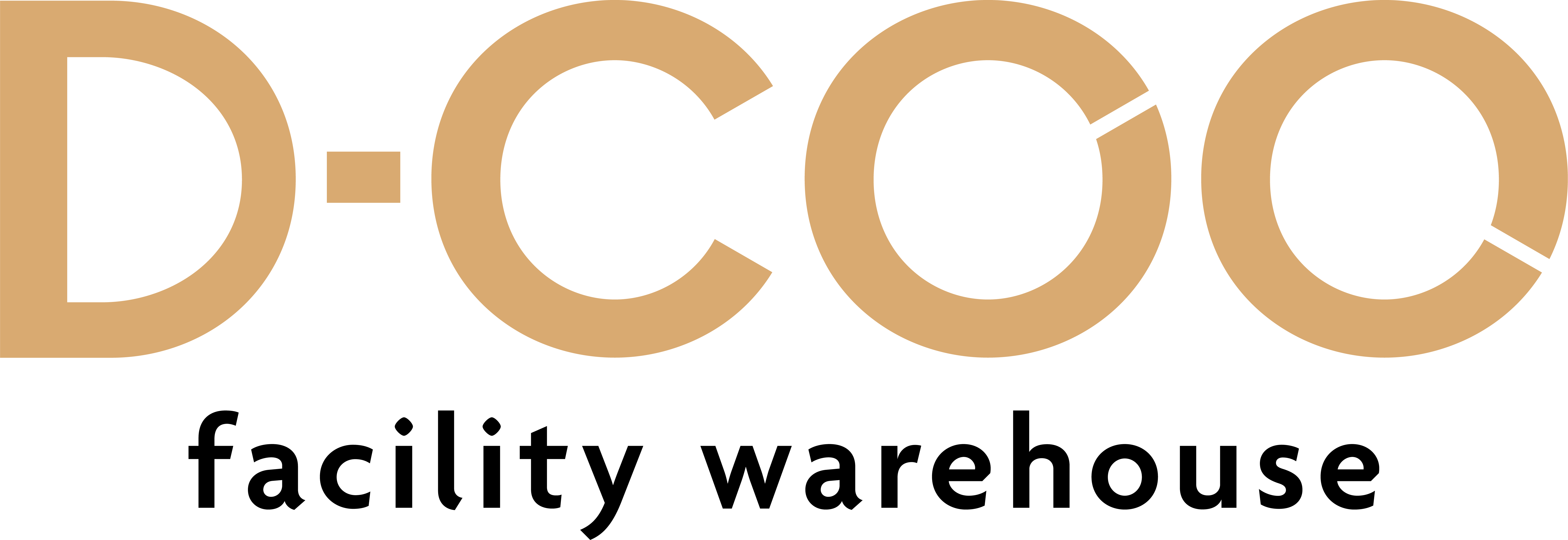 D-COO Logo met de tekst Facility Warehouse eronder